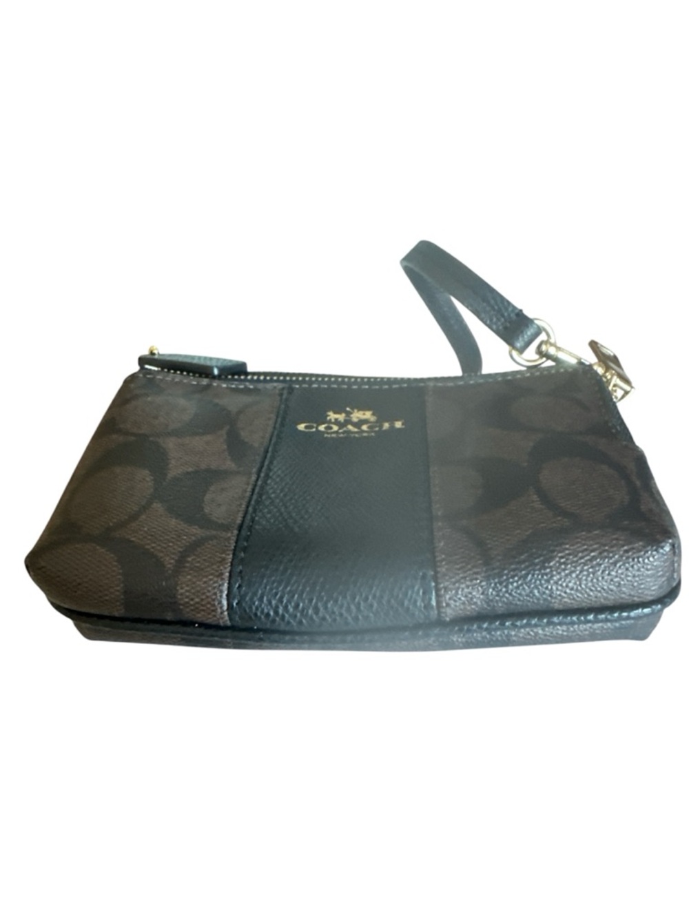 Coach Double Zip Wristlet in their signature coated canvas and pebble leather - Picture 4 of 4